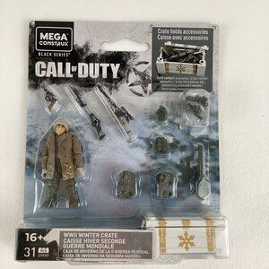 Mega Construx Black Series Call Of Duty WWII Winter Crate Building Mini Figure